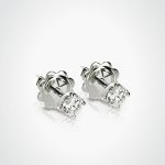 Flower Diamond Stud Earrings 0.34Ct. (total)