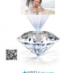 Brillante taglio round certificato HRD 0,43 Ct