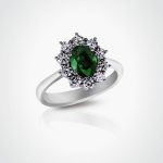 Emerald & Diamond Ring - Sunflower Grand Collection